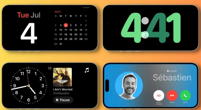 宁远苹果手机维修分享iOS17横屏充电待机显示有什么好处 